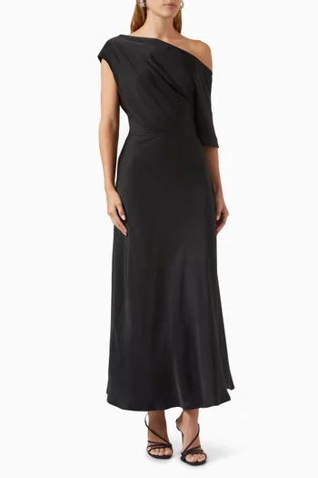 فستان لوف ان ذا دارك متوسط الطول