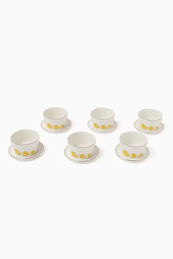 'Meghle W Sau' Bowls Set in Porcelain