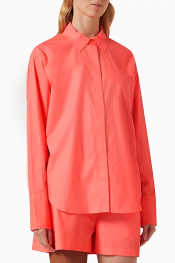 Weekend Shirt in Coated-poplin