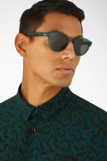 Round Sunglasses in Acetate