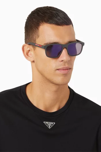 Linea Pillow Sunglasses in Rubber
