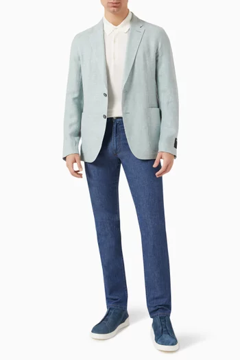 Straight-leg Cut Jeans in Denim Blend