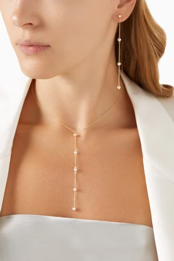 Kiku Pearl Necklace in 18kt Gold