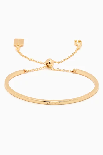 سوار بتصميم منزلق بشعار الماركة معدن