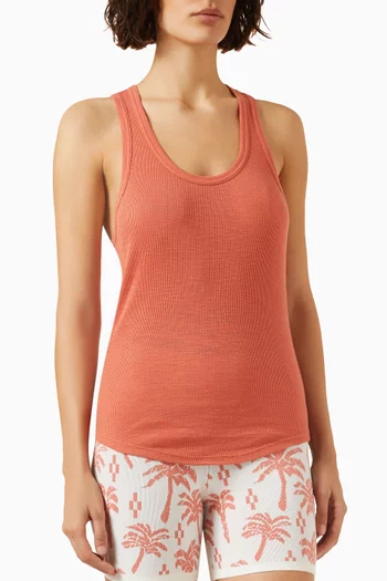 Frankie Ribbed Tank Top in Cotton