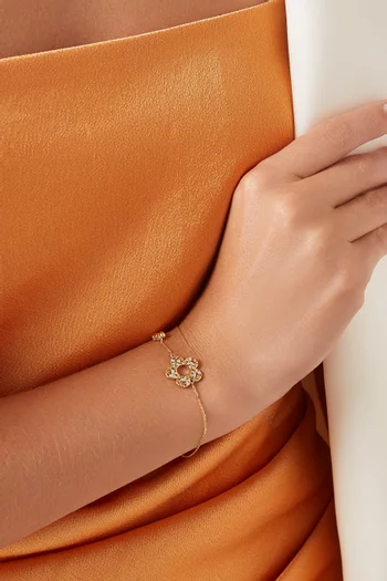 سوار فرفشة بلوم ذهب عيار 18