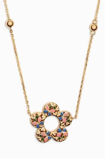 قلادة فرفشة بلوم ذهب عيار 18