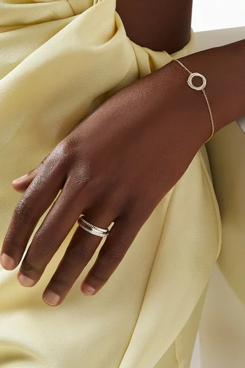 Revolve Trio Diamond Bracelet in 18kt Mixed Gold