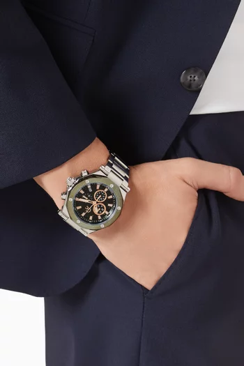 Legacy Chrono Stainless Steel Watch, 44mm