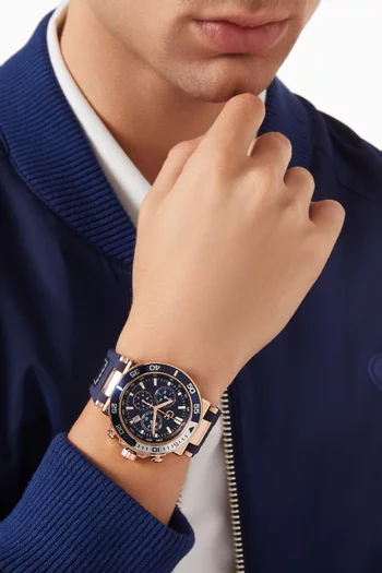 One Sport Chrono Stainless Steel Watch, 44mm