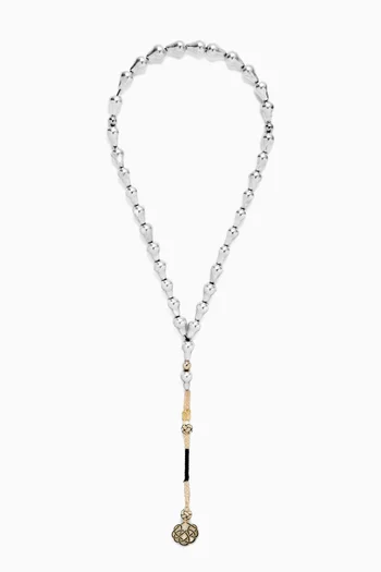 Large Aluminum Masbaha Prayer Beads