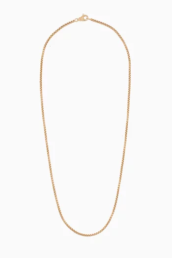 Box Chain Necklace in 18kt Yellow Gold, 2.7mm