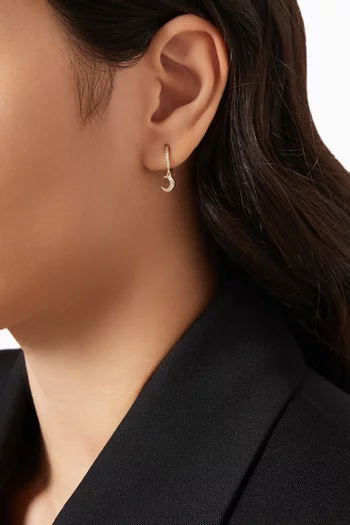 Stella Crescent Single Earring in 18kt Gold-plated Sterling Silver