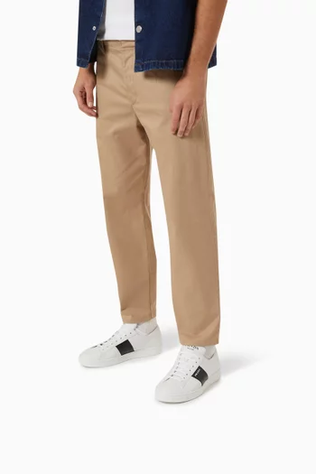 Vitello Low-top Sneakers in Brushed-leather