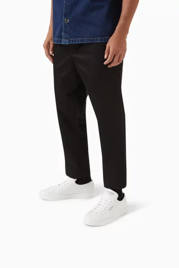 Vitello Low-top Sneakers in Brushed-leather