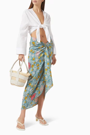 Printed Sarong in Silk