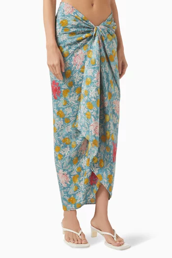 Printed Sarong in Silk