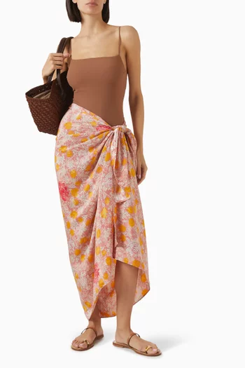 Printed Sarong in Silk