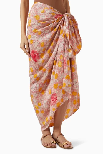 Printed Sarong in Silk