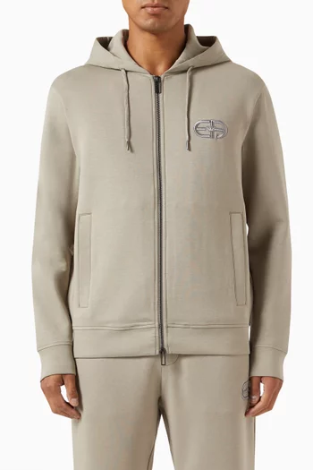Logo Hoodie in Cotton Jersey