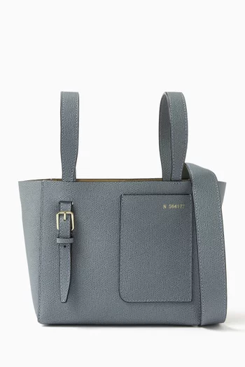 Micro Bucket Bag in Millepunte Calfskin Leather