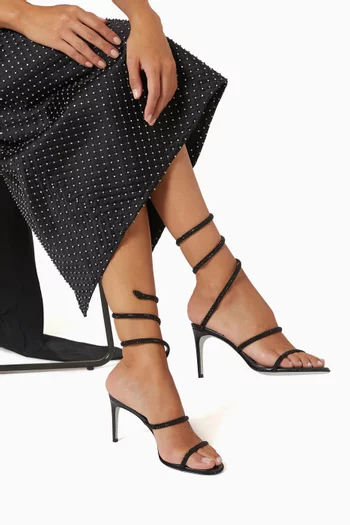 Cleo 90 Sandals in Satin
