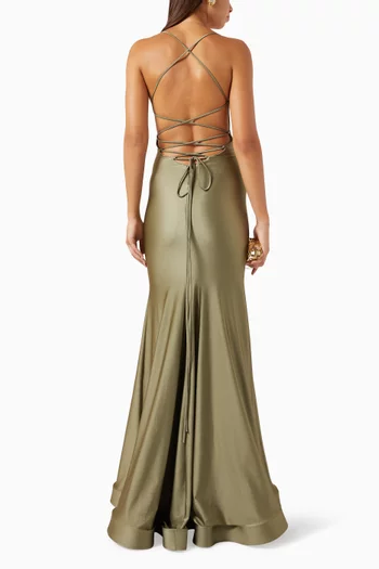 Mermaid Gown in Stretch Lycra