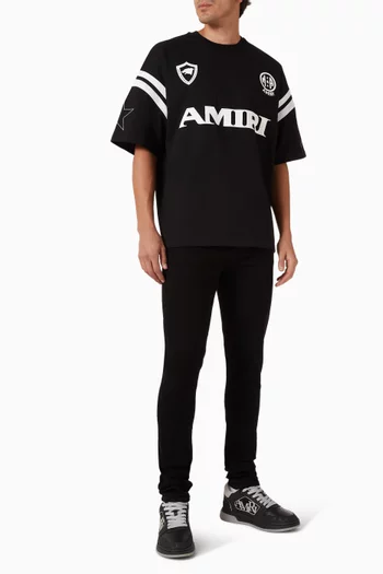 Logo-plaque Skinny Jeans in Denim