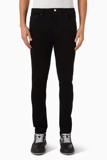 Logo-plaque Skinny Jeans in Denim