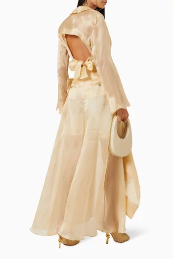 Cut-out Jacket in Organdy