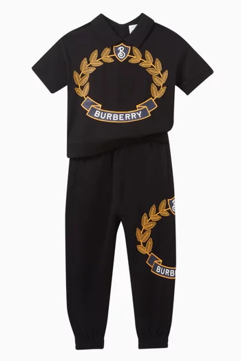 Oak Leaf Crest Logo-print Sweatpants in Cotton