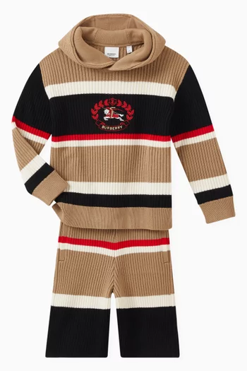 EKD Knitted Hoodie in Wool Blend