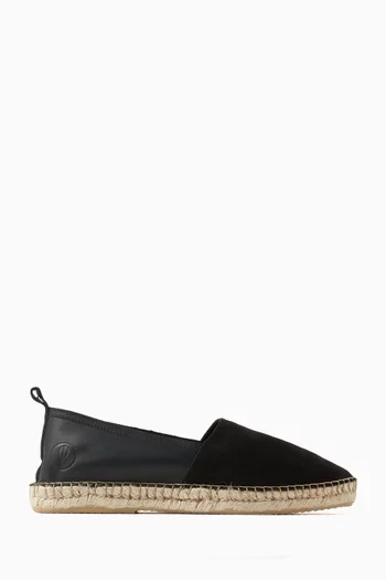Humberto Panelled Espadrilles in Suede & Leather