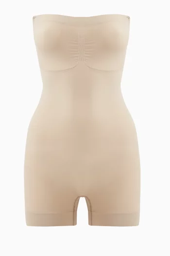 Seamless Sculpt Strapless Mid Thigh Bodysuit