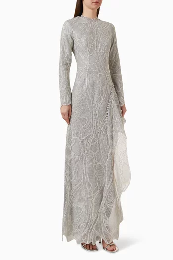 Alda Cascade Gown in Lace