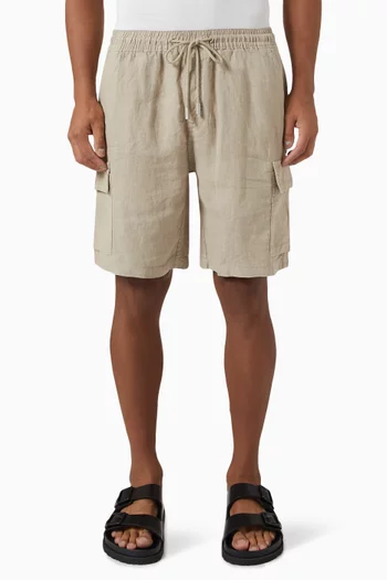 Baie Cargo Shorts in Linen