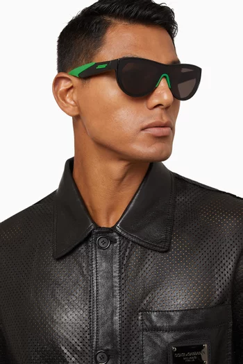 Unapologetic D-frame Sunglasses in Acetate