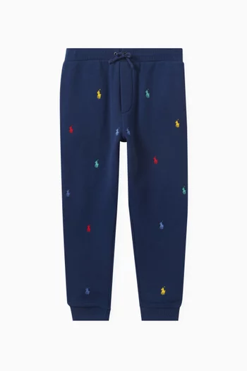 Logo-embroidered Sweatpants in Cotton