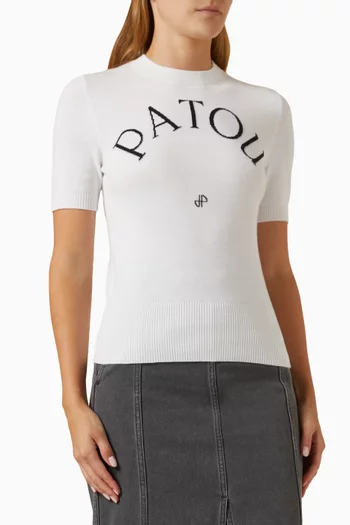 Patou Top in Knitted Organic Cotton-blend