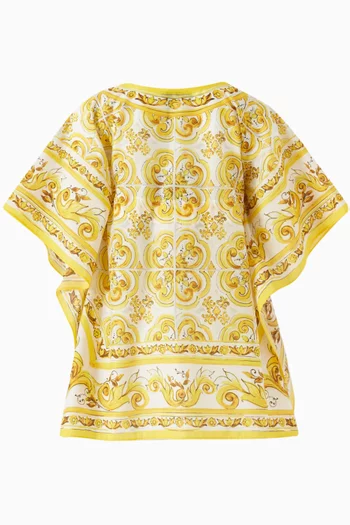 Majolica-print Kaftan in Cotton