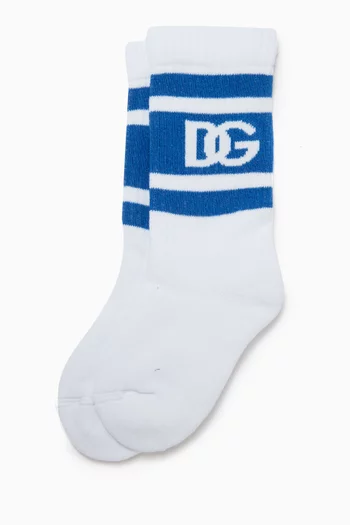 Logo Socks in Cotton-blend