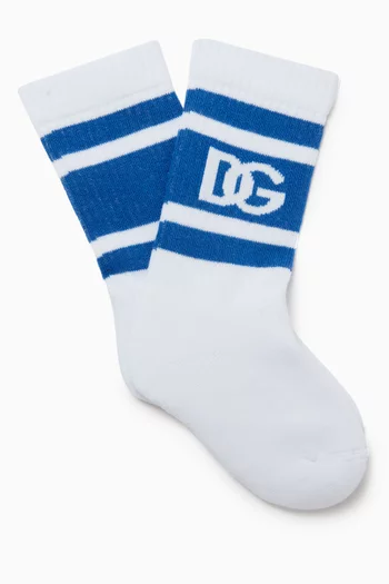 Logo Socks in Cotton-blend