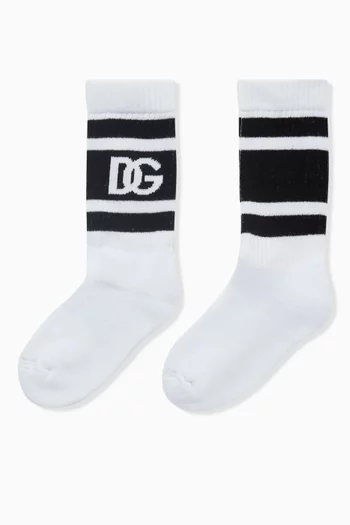 Logo Socks in Cotton Blend
