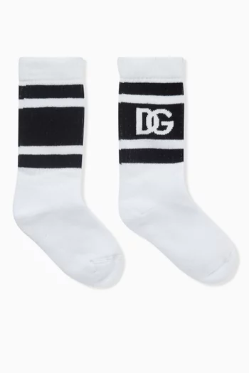 Logo Socks in Cotton Blend