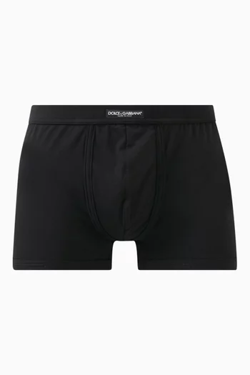Logo Boxers in Stretch Cotton