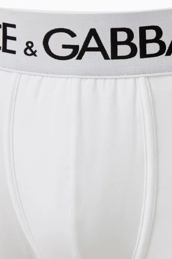 Logo Boxers in Cotton Jersey