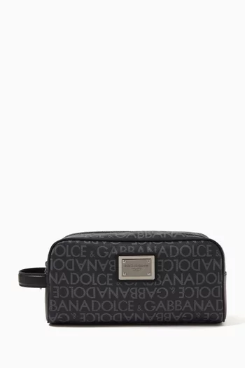 DG Logo Wash Bag in Canvas