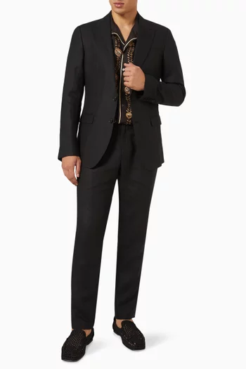 Single-breasted Taormina Jacket in Linen