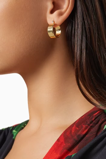 Positano Hoops in Gold-plated Brass