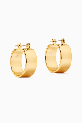Positano Hoops in Gold-plated Brass